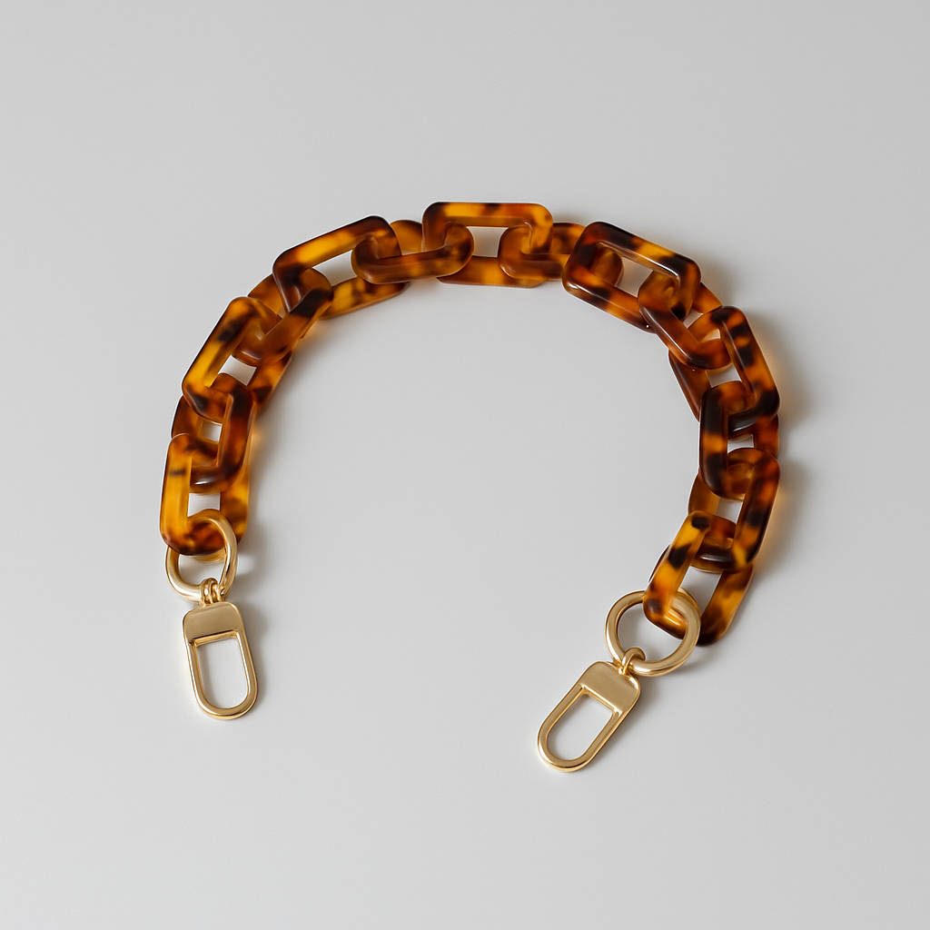 Amber Acrylic Chain – 18" Handle & Decor