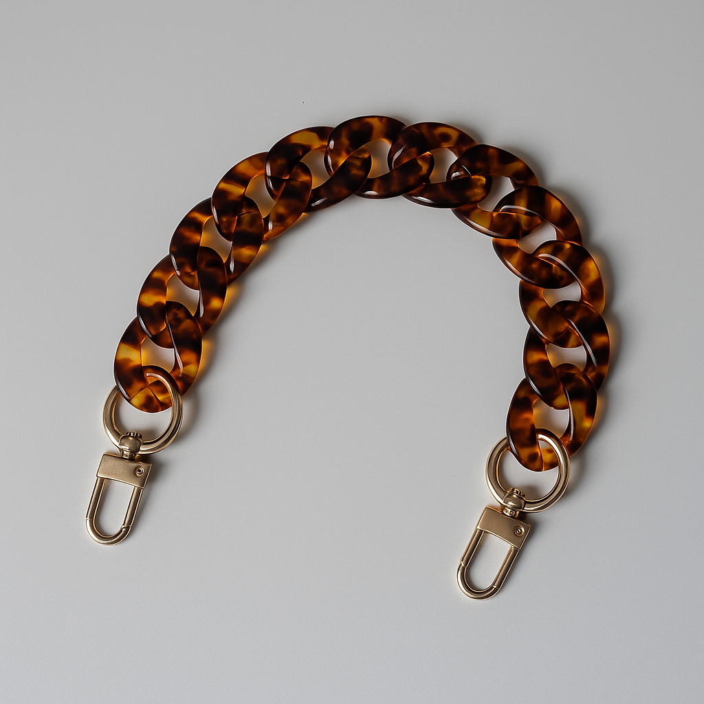 Amber Acrylic Chain – 18" Handle & Decor