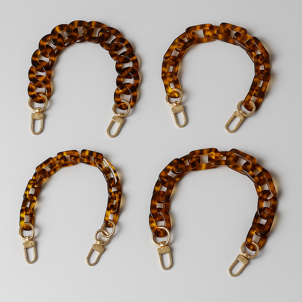Amber Acrylic Chain – 18" Handle & Decor
